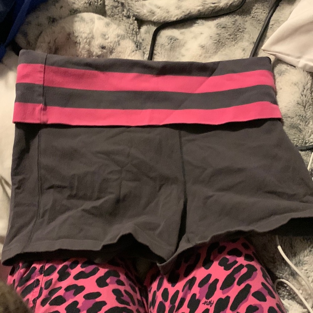 Victoria’s Secret sexy sport made by Victoria’s Secret gray shorts pink stripes